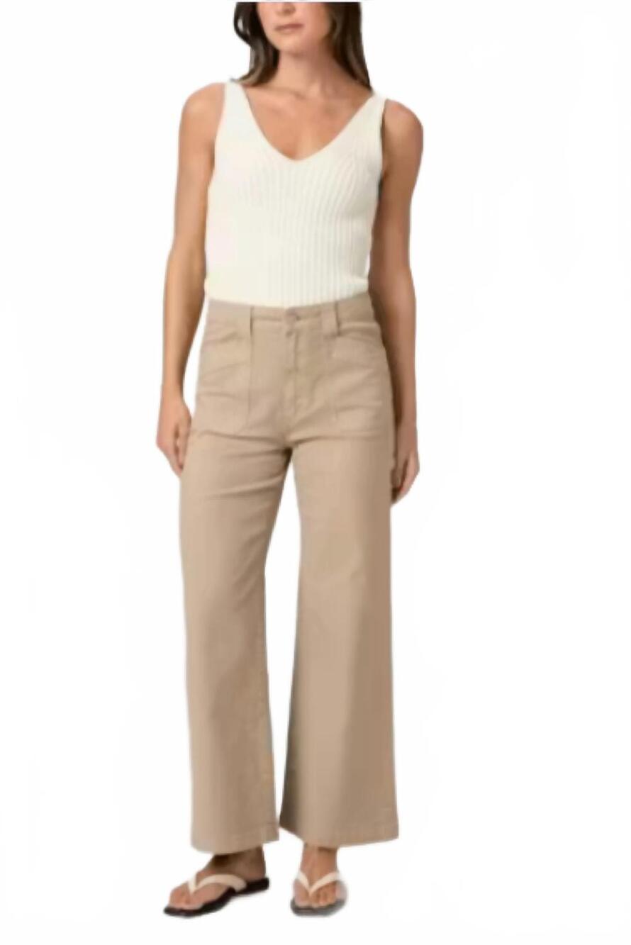 NEW PAIGE ari utility pants in vintage beechwood